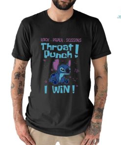 Stitch rock paper scissors throat punch i win shirt