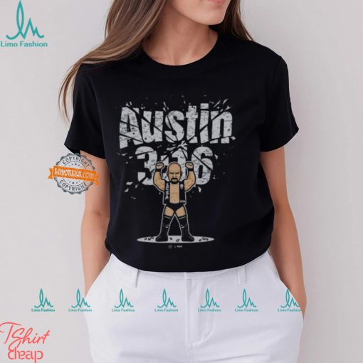 Stone Cold Steve Austin 316 Cartoon Black T shirt