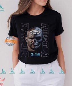 Stone Cold Steve Austin Skull Face Black T shirt