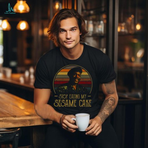 Stop Eating My Sesame Cake Graphic Design Printed Casual Daily Basic Unisex T Shirt