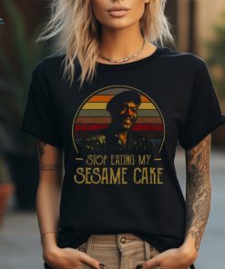 Stop Eating My Sesame Cake Graphic Design Printed Casual Daily Basic Unisex T Shirt