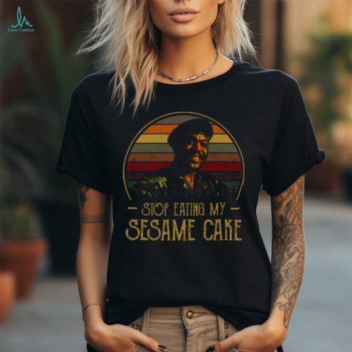 Stop Eating My Sesame Cake Graphic Design Printed Casual Daily Basic Unisex T Shirt