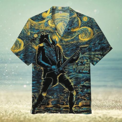 Stranger Things Eddie Munson Starry Night Hawaiian Shirt