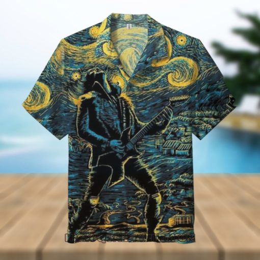 Stranger Things Eddie Munson Starry Night Hawaiian Shirt