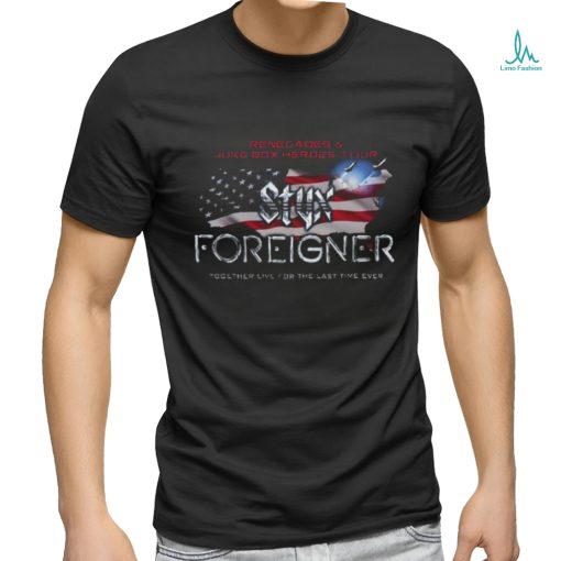 Styx And Foreigner Summer 2024 Tour T Shirt