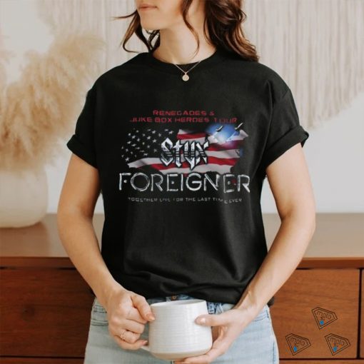 Styx And Foreigner Summer 2024 Tour T Shirt