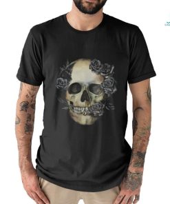 Sugar Flower Halloween Skull Death Cool Colorful Print T Shirt