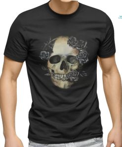 Sugar Flower Halloween Skull Death Cool Colorful Print T Shirt