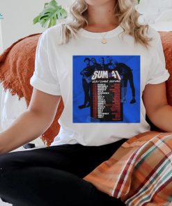 Sum 41 Rock Band UK EU Summer Festivals 2024 T Shirt