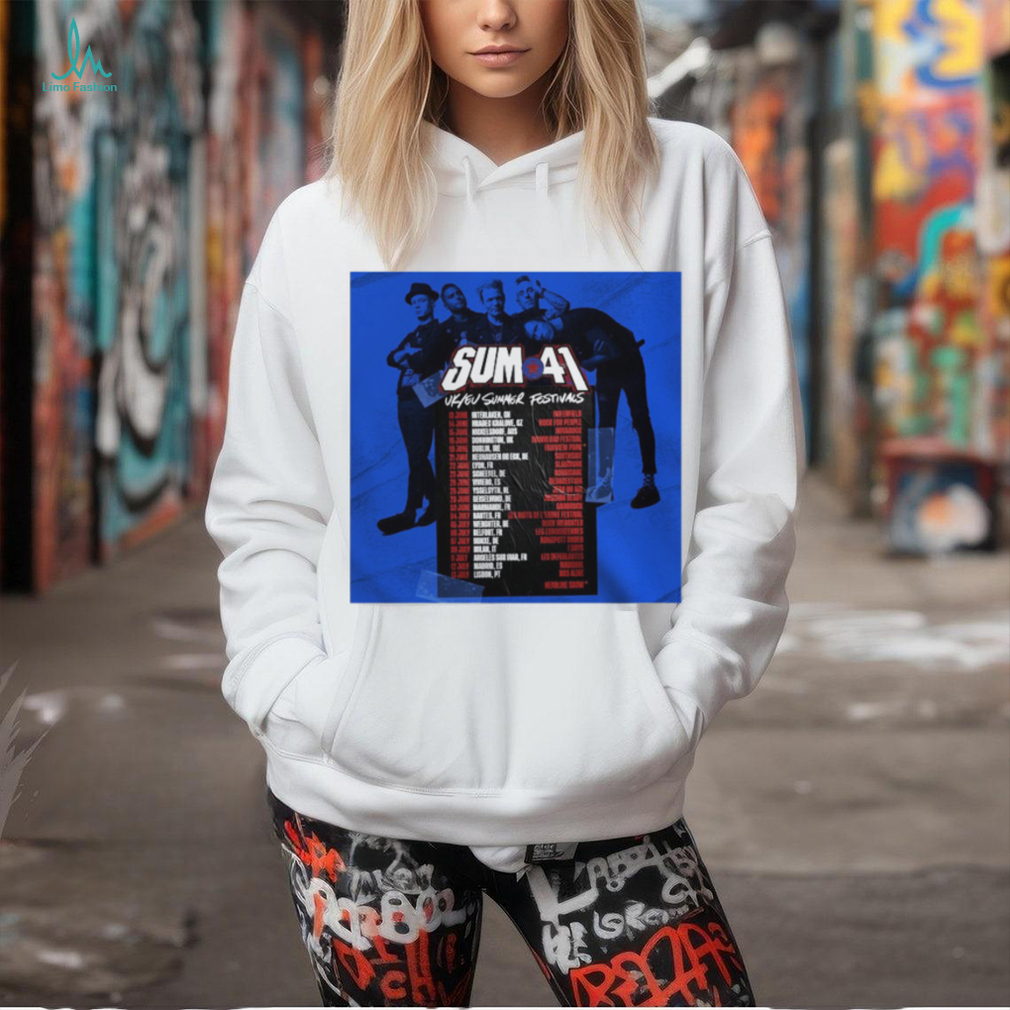 Sum 41 Rock Band UK EU Summer Festivals 2024 T Shirt Sum 41 Rock Band UK EU Summer Festivals 2024 T Shirt