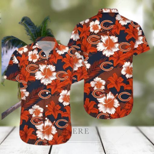 Summer Flower Chicago Bears Hawaiian Shirt