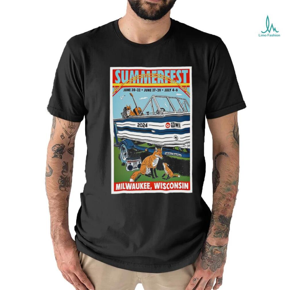 SummerFest June 20 22 2024 Milwaukee WI Poster Shirt SummerFest June 20 22 2024 Milwaukee WI Poster Shirt