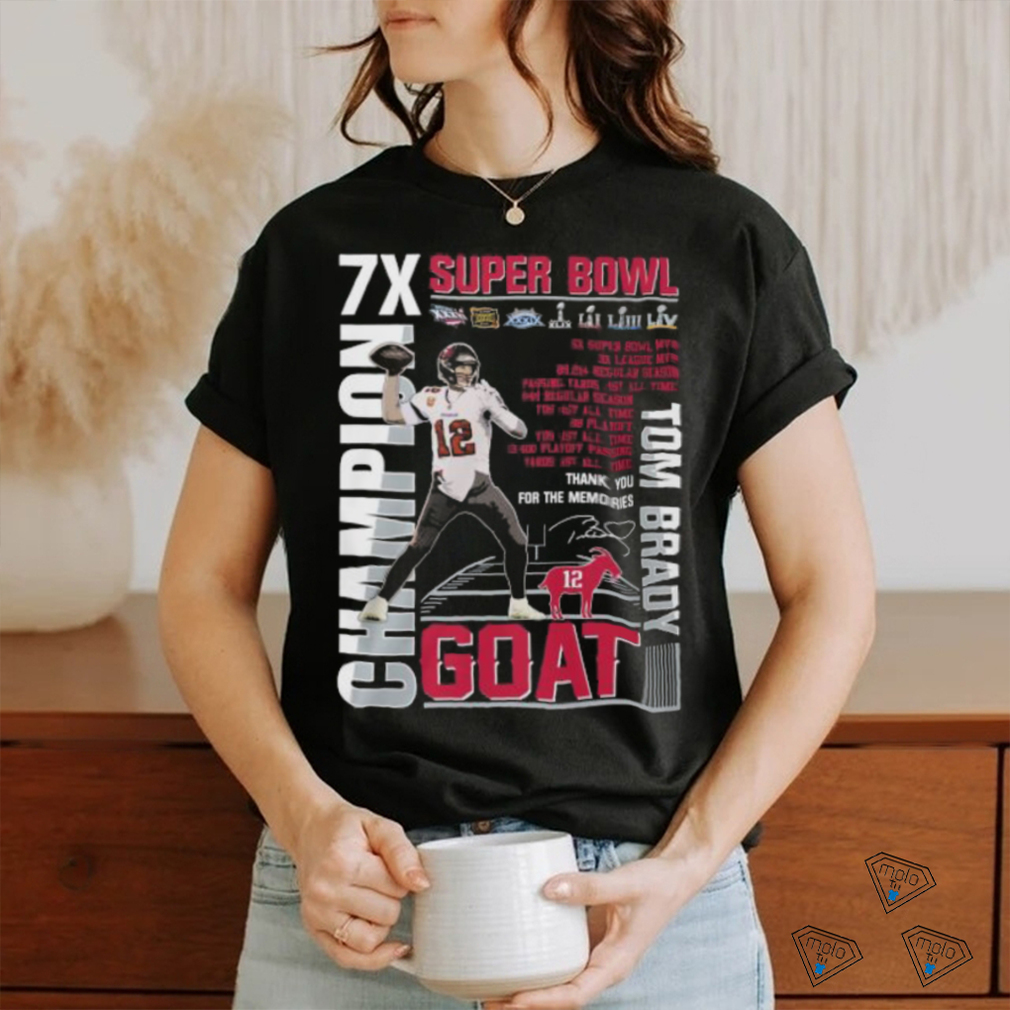 Super Bowl Tom Brady GOAT T Shirt Super Bowl Tom Brady GOAT T Shirt