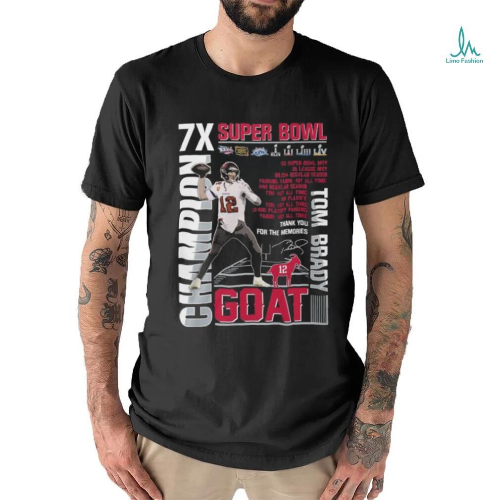 Super Bowl Tom Brady GOAT T Shirt Super Bowl Tom Brady GOAT T Shirt
