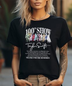 Taylor 100th show thanks for the memories shirt
