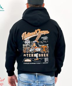 Tennessee Vols 2024 NCAA College World Series National Champs Men’s Cartoon Smokey Shirt
