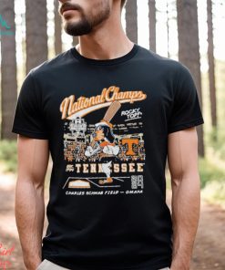 Tennessee Vols 2024 NCAA College World Series National Champs Men’s Cartoon Smokey Shirt