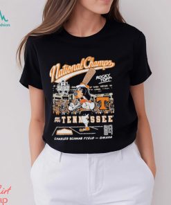 Tennessee Vols 2024 NCAA College World Series National Champs Men’s Cartoon Smokey Shirt