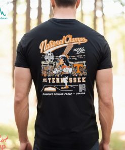 Tennessee Vols 2024 NCAA College World Series National Champs Men’s Cartoon Smokey Shirt