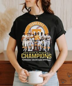 Tennessee Volunteers 2024 NCAA Baseball Champions Signature T Shirt