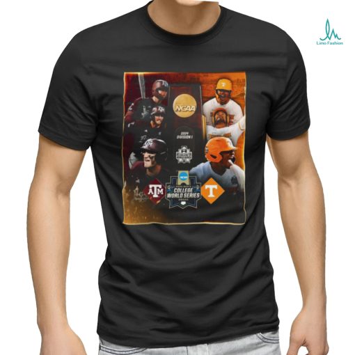 Tennessee Volunteers Baseball Vs Texas A&M Baseball Matchup 2024 NCAA Division I Men’s College World Series Omaha shirt