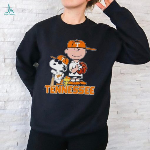 Tennessee Volunteers baseball Snoopy Peanuts Shirt