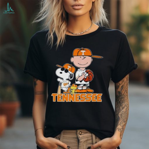 Tennessee Volunteers baseball Snoopy Peanuts Shirt