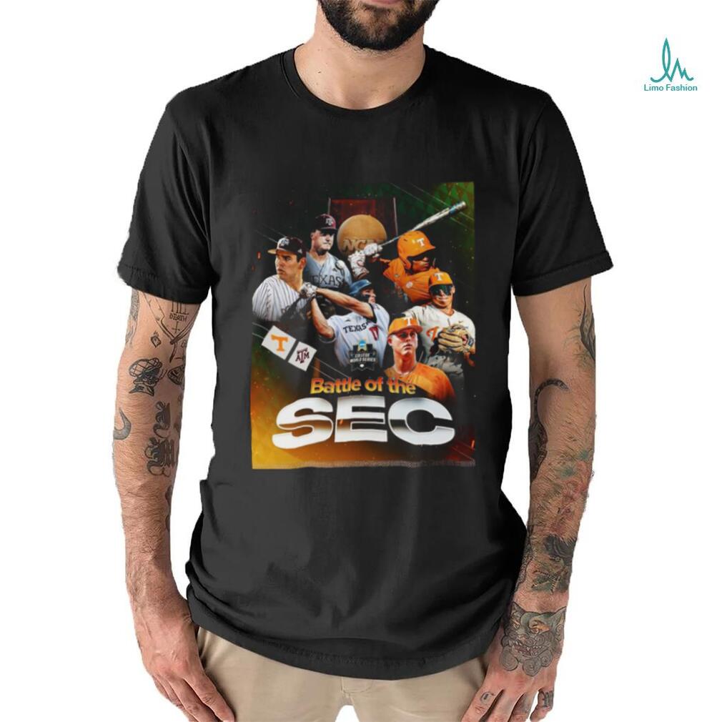 Tennessee Volunteers vs Texas A&M 2024 NCAA Baseball Men’s Battle Of The SEC Shirt Tennessee Volunteers vs Texas A&M 2024 NCAA Baseball Men’s Battle Of The SEC Shirt