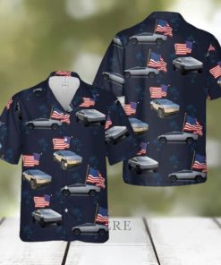 Tesla Cybertruck Flying The American Flag 4th Of July Pocket Hawaiian Shirt Tropical Summer