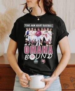 Texas A&M Aggies Baseball Team Omaha Bound Signatures shirt