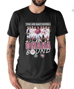 Texas A&M Aggies Baseball Team Omaha Bound Signatures shirt