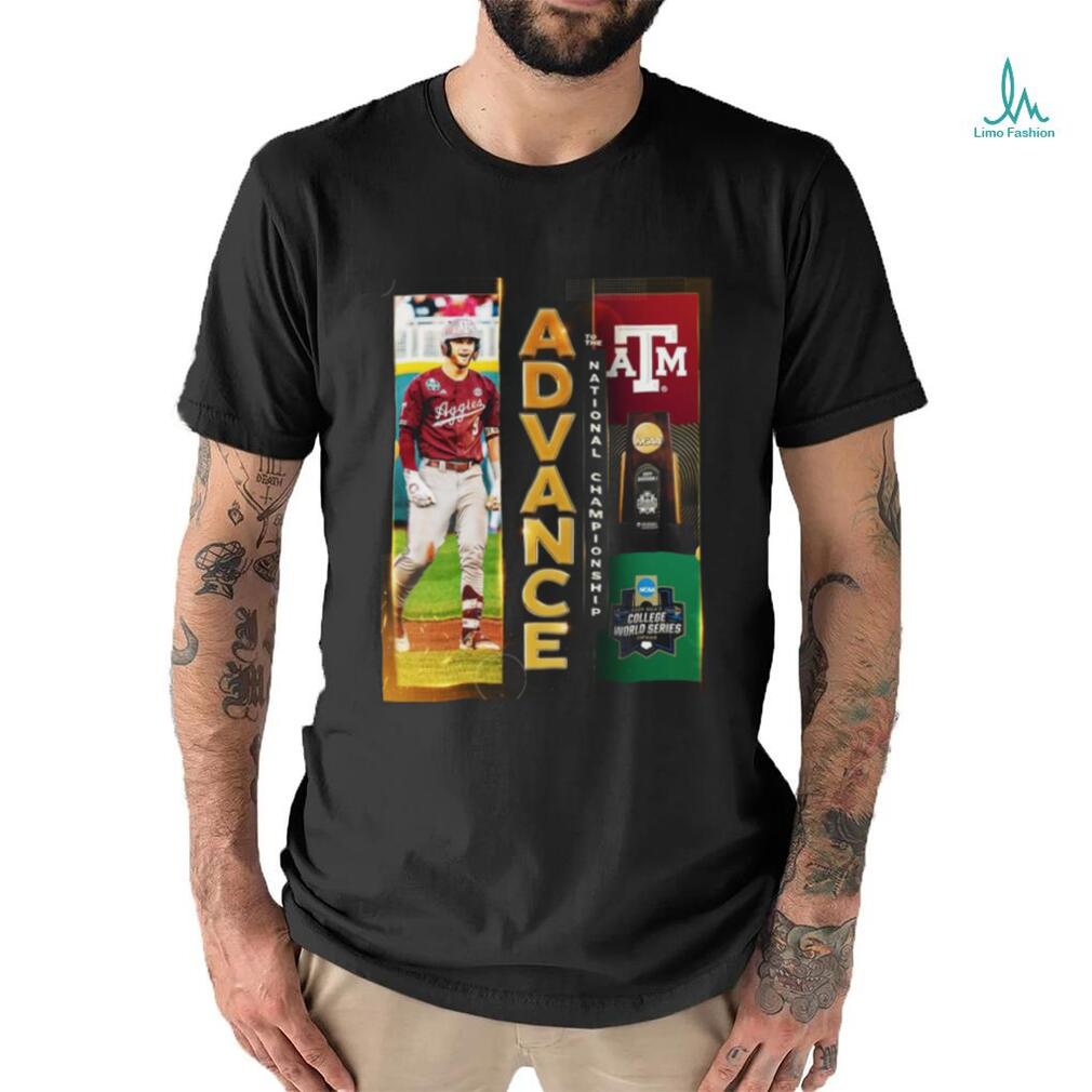 Texas A&M Baseball Advance To The National Championship 2024 NCAA Division I Men’s College World Series Omaha Finals shirt Texas A&M Baseball Advance To The National Championship 2024 NCAA Division I Men’s College World Series Omaha Finals shirt