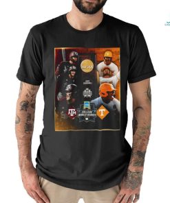 Texas A&m And Tennessee Volunteers Baseball 2024 MCWS Final Set Shirt