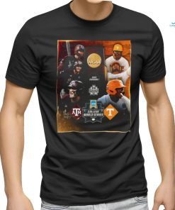 Texas A&m And Tennessee Volunteers Baseball 2024 MCWS Final Set Shirt