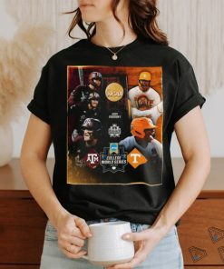 Texas A&m And Tennessee Volunteers Baseball 2024 MCWS Final Set Shirt