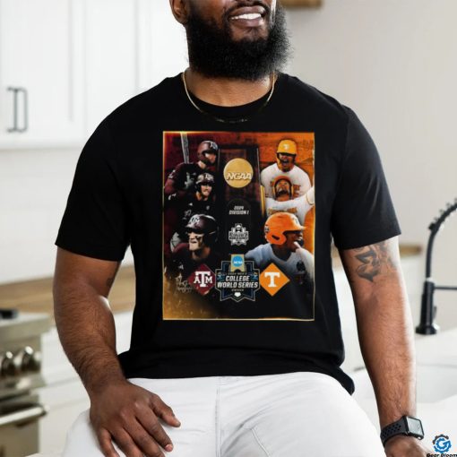 Texas A&m And Tennessee Volunteers Baseball 2024 MCWS Final Set Shirt