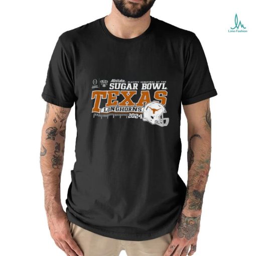 Texas Longhorns 2024 CFP Semi Sugar Bowl Football Helmet T Shirt