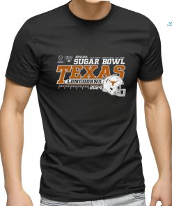 Texas Longhorns 2024 CFP Semi Sugar Bowl Football Helmet T Shirt