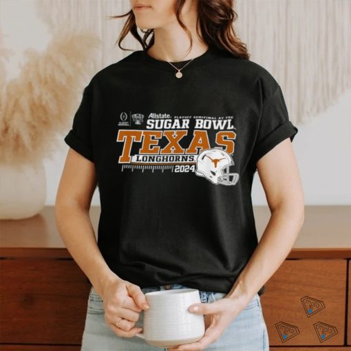 Texas Longhorns 2024 CFP Semi Sugar Bowl Football Helmet T Shirt