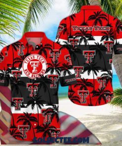 Texas Tech Red Raiders America Sunset Coconut Silhouette Hawaiian Shirt