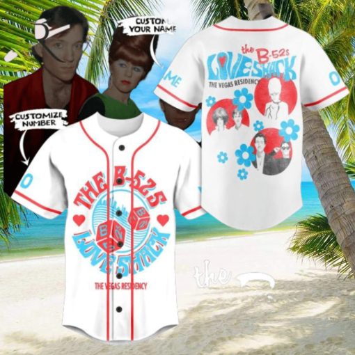 The B 52’s Love Shack The Vegas Residency Custom Baseball Jersey