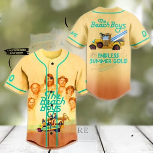 The Beach Boys Endless Summer Gold Custom Baseball Jersey