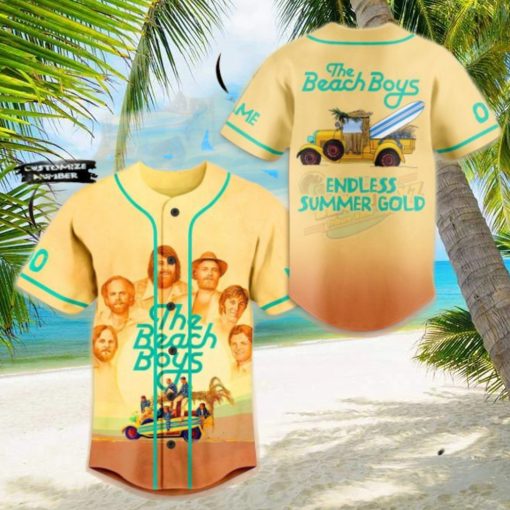 The Beach Boys Endless Summer Gold Custom Baseball Jersey