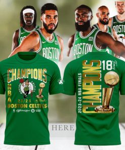 The Final 2023 2024 NBA Champions Boston Celtics Different Here 3D T Shirt – Green