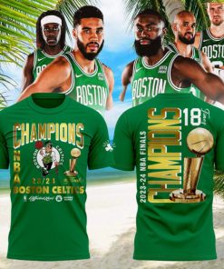 The Final 2023 2024 NBA Champions Boston Celtics Different Here 3D T Shirt – Green