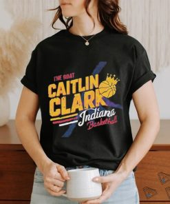 The Goat Caitlin Clark Indiana Basketball Crown T Shirt