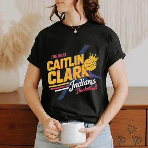 The Goat Caitlin Clark Indiana Basketball Crown T Shirt