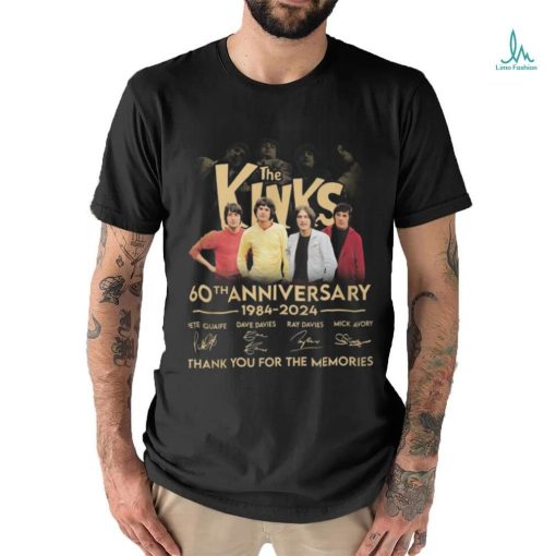 The Kinks 60th Anniversary 1984 2024 Thank You For The Memories T Shirt