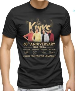 The Kinks 60th Anniversary 1984 2024 Thank You For The Memories T Shirt