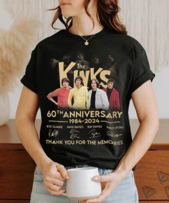 The Kinks 60th Anniversary 1984 2024 Thank You For The Memories T Shirt